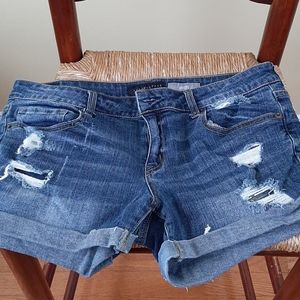 Aeropostale Distressed Denim Shorts
